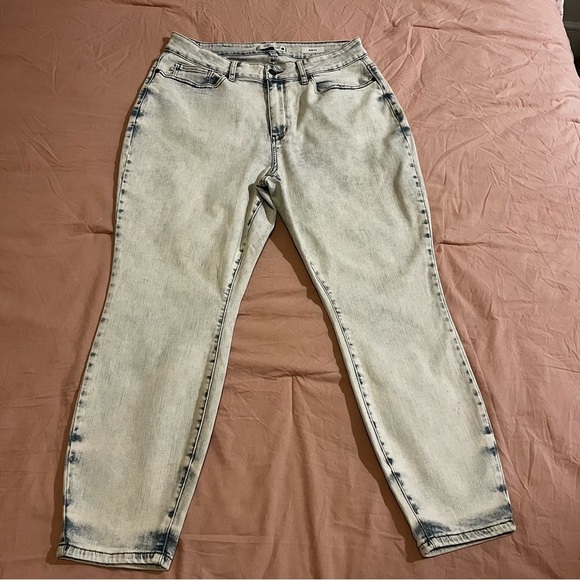 WOMENS JUDY BLUE HIGH WAIST SLIM FIT JEANS-ULTRA LIGHT BLUE Boho Stretch Sz 18W - Picture 2 of 10